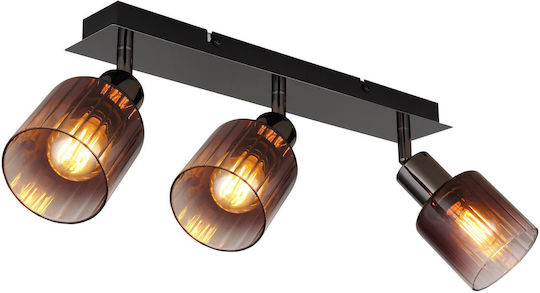 Globo Lighting Triplu Spot cu Soclu E14 în Culoare Cupru