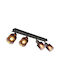 Globo Lighting Spot mit 4 Lichtern und mit Fassung E14 in Kupfer Farbe