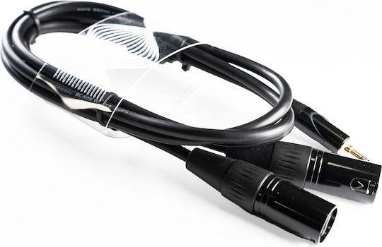 Welx Blackwaves RXC Kabel 2 x XLR-Stecker - 3,5 mm Stecker Μαύρο 1,5m