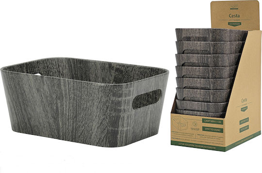 ArteLibre Aufbewahrungskorb Kunststoff Gray 26x18x11cm 1Stück