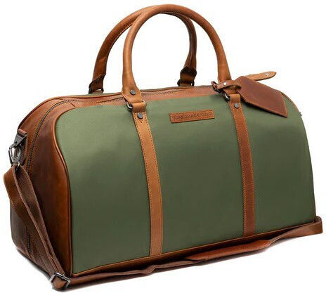 The Chesterfield Brand Brand Reisetasche Grün aus Leder