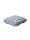 Das Home Μαξιλάρι Καναπέ 2282 από Βελούδο Grey 40x40εκ.