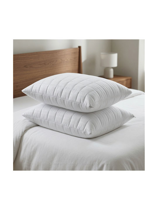 Casa Colori Schutzkissenbezug-Set Gesteppt White 45x65cm.