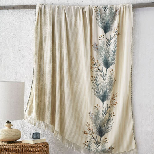 Cotton Club Decke Übergröße mit Fransen 220x240cm Boho