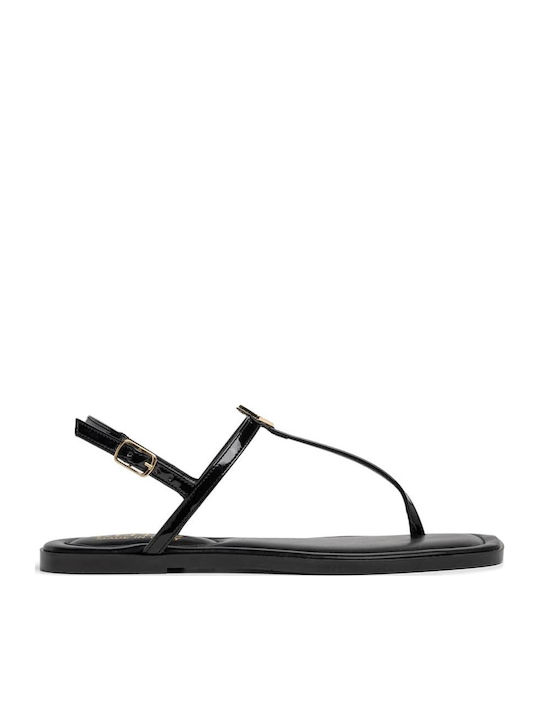 Women's Flat Sandals in Black Color