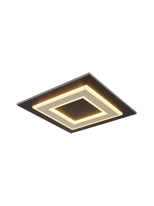 Globo Lighting Πλαφονιέρα Οροφής 32εκ. Μαύρη με Ενσωματωμένο LED