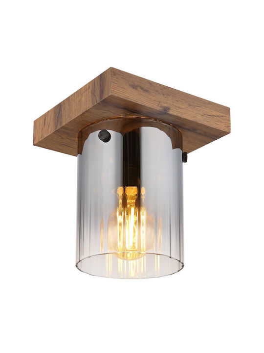 Globo Lighting Ceiling Mount Light 18cm Transparent with Socket E27