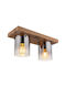 Globo Lighting Πλαφονιέρα Οροφής 41εκ. Διάφανη με Ντουί E27