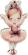 Holzhängendes Element Ballerina 9x4cm 3Stk