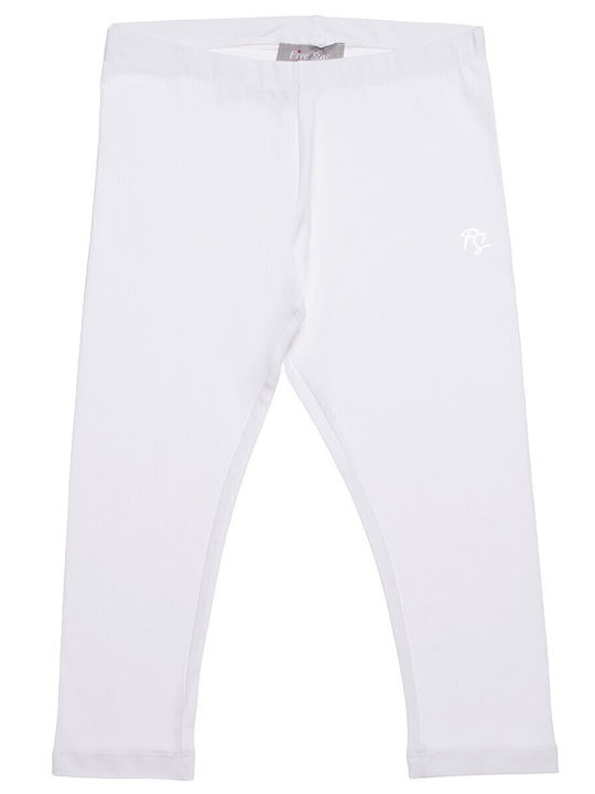 Five Star Kinder Leggings Capri Weiß