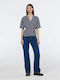 Glow Γυναικείο Jean Παντελόνι σε Bootcut Εφαρμογή City Fresh Blue