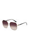 Kenneth Cole Women's Sunglasses with Gold Metal Frame and Purple Gradient Lens