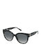 Nina Ricci Women's Sunglasses with Brown Tartaruga Plastic Frame and Gray Gradient Lens