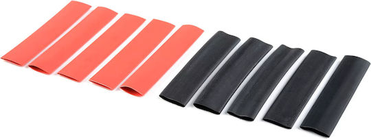 Revtec Shrink Tubing 9.5mm Red + Black 10 Pcs Revtec