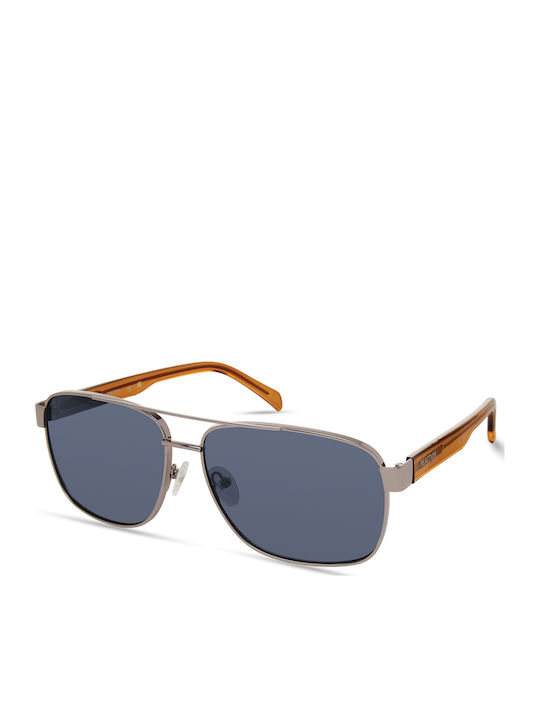 Kenneth Cole Bărbătești Ochelari de soare cu Argintiu Cadru și Albastru Lentilă