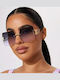 Women's Sunglasses with Brown Tartaruga Plastic Frame and Brown Gradient Lens G-25