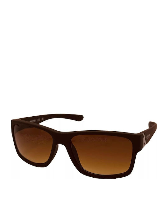 Kenneth Cole Unisex Sunglasses with Brown Plastic Frame and Brown Gradient Lens