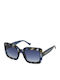 Nina Ricci Women's Sunglasses with Brown Tartaruga Plastic Frame and Blue Gradient Lens S0388640