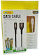 Andowl Regular USB-A la Cablu Lightning Negru 1m (Q-SJ750)