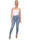 Damen Crop Top White