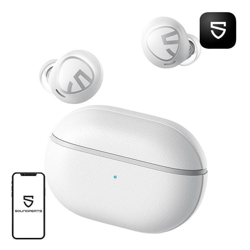 SoundPEATS Free2 Classic In-ear Bluetooth Handsfree Ακουστικά με Θήκη Φόρτισης Λευκά