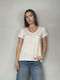 Bluza Damă Bumbac Alb