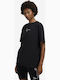Signature Women's Athletic Oversized T-shirt Black