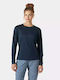 Women's Athletic Blouse Long Sleeve Blue Navy