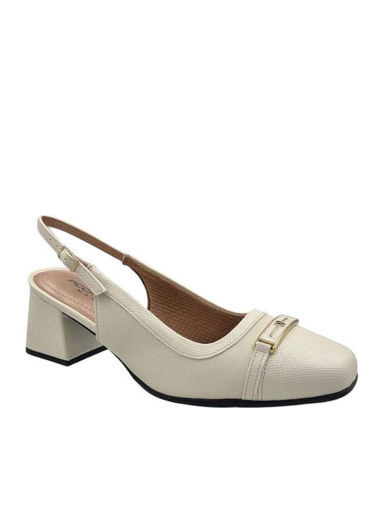 Piccadilly Pumps mit Riemchen Weiß