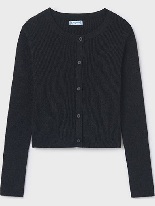 Mayoral Kids Cardigan Knitted Black