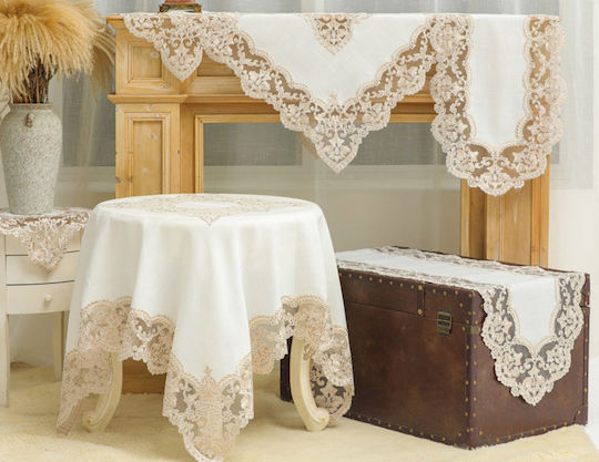 Liolios Home Throws Set 3 pcs Lt Coffee