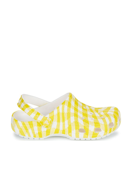 Crocs Classic Saboti Galbeni Pentru Femei