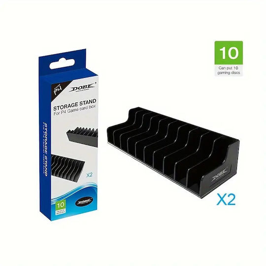 Dobe 2-pack PS4/PS5 Game Disc Storage Stand