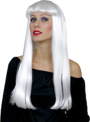 Perucă de Carnaval Artemis Alb 01030 Alb Perucă de Carnaval Artemis Alb 01030 Alb