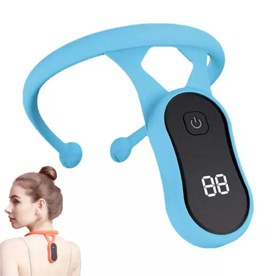 Smart Posture Corrector Vibration Reminder LCD Counter Adults & Children Blue