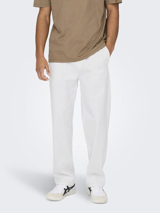 Only & Sons Παντελόνι Chino σε Loose Εφαρμογή Λ...