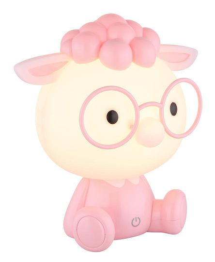 Globo Lighting LED Kinder Dekorative Lampe Berührung Rosa 22x21x15εκ.
