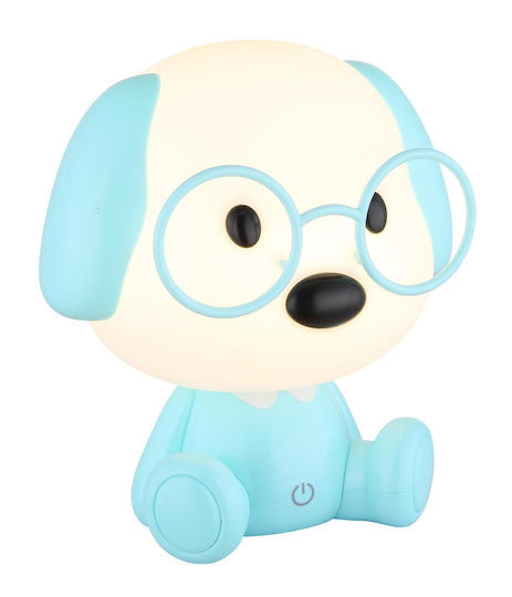 Globo Lighting LED Kinder Dekorative Lampe Berührung Blau 20x18x15εκ.