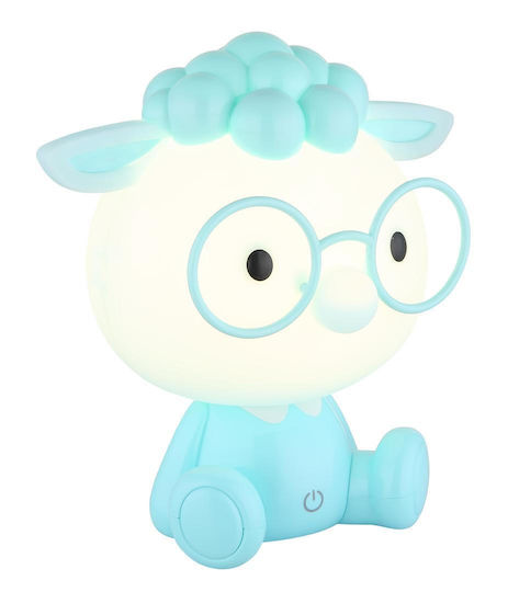 Globo Lighting LED Kinder Dekorative Lampe Berührung Blau 22x21x15εκ.