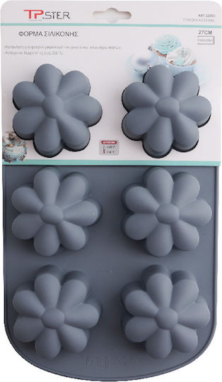 Tpster Φόρμα Ζαχαροπλαστικής για Cupcakes/Muffins από Σιλικόνη Γκρί