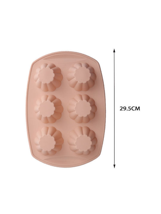 Tpster Backform Törtchen/Muffins Silikon Pink 1Stück