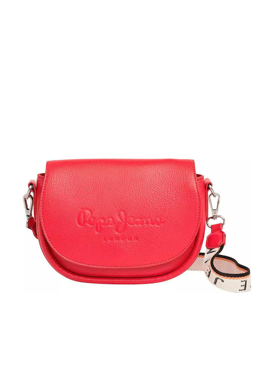 Pepe Jeans Crisha Γυναικεία Τσάντα Ώμου Κόκκινη