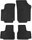 Carro 247511 Rubber Mats Vw Up Skoda Citigo Seat Mii 2011+ 4 Pieces Black