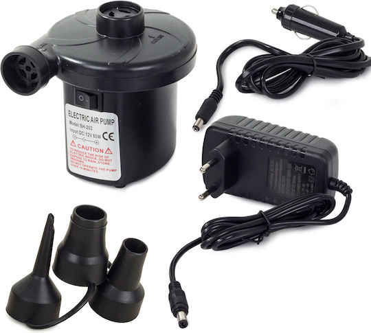 Pump Electric Pump for Inflatables 12V / 230V Black
