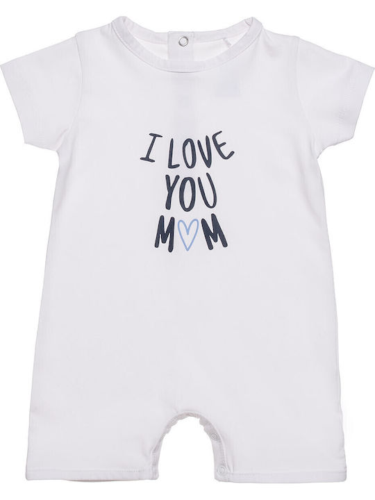 Tender Comforts Baby Bodysuit Short-Sleeved White