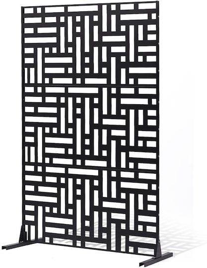 Vevor Metal Fence Panel in Black Color 1.93x1.19m