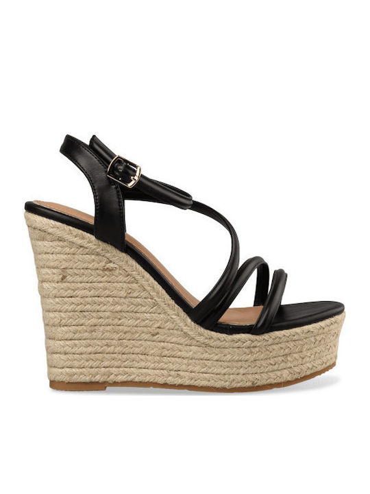 Envie Shoes Damenplattformen Schwarz