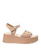 Anatomische Damenplattformen Beige
