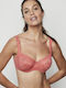 Balconette Balconette Bra without Padding Underwire Coral