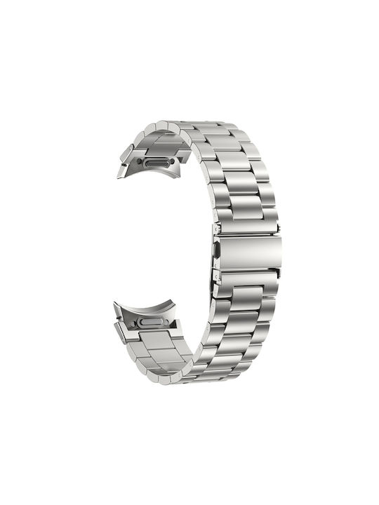 Puro Curea Oțel inoxidabil Argintiu (Galaxy Watch4/5/6/7/FE/4 Classic/6 Classic/5 Pro)